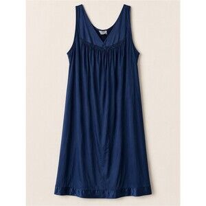 Vanity Fair Navy Blue Sleeveless Nightgown – Size 3X